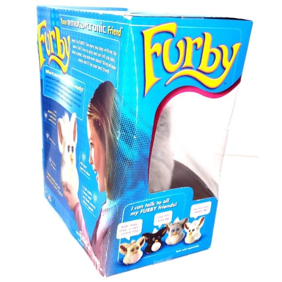 Big FURBY 2005 EMOTO-TRONIC Gray Pink Tiger Electronics Hasbro Talking Toy Grey - Picture 6 of 12